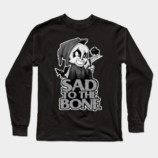 Sad To The Bone II Long Sleeve T-Shirt by LVBart